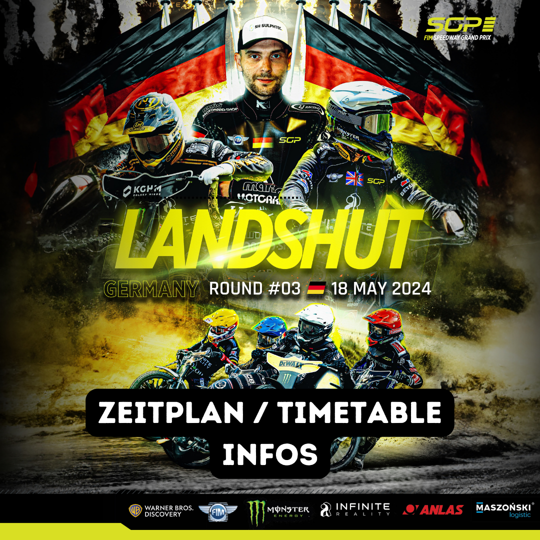 Offizieller Zeitplan official timetable Trans MF FIM Speedway Grand